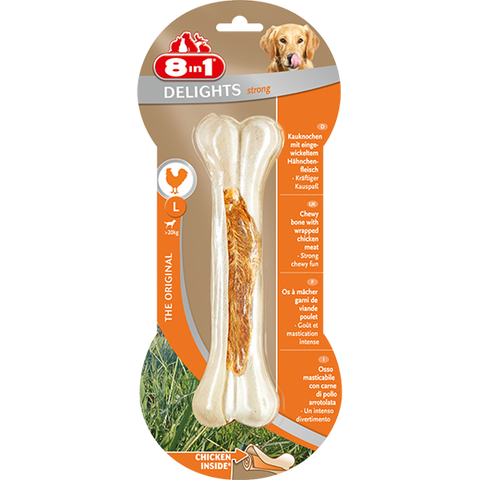 8in1 - Bone Delights Strong Chicken L 160g - zoofast-shop