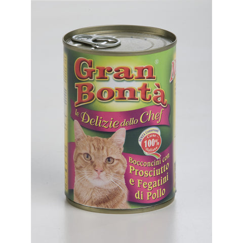 Gran Bontà – Cat Wet Ham & Chicken Livers 415g
