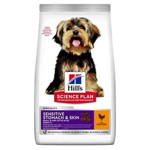 Hill's - Science Plan Sens. Stomach & Skin Small & Mini Adult Dog with Chicken 1.5kg