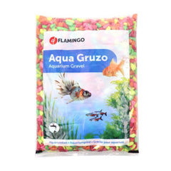 Flamingo - Aquarium Decoration Gravel Neon Glitter Rainbow Mix 1kg