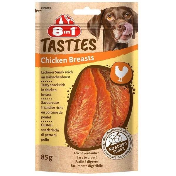 8in1 - Dog Snack Tasties Chicken Breasts 85g