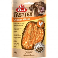 8in1 - Dog Snack Tasties Chicken Fillets 85g