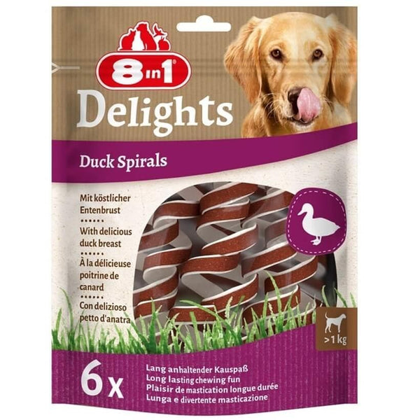 8in1 - Delights Duck Spirals 6pcs
