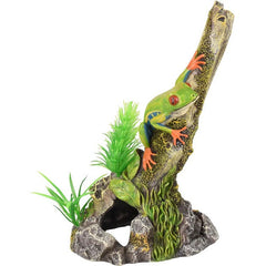 Flamingo - Aquarium Decoration Leto Grey Frog Branch