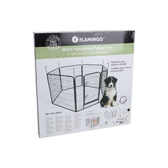 Flamingo - Wire Zecta Hexagonal Puppy Pen