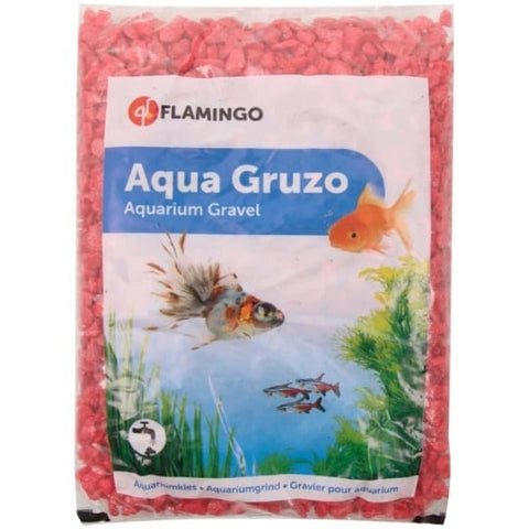 Flamingo - Aquarium Decoration Gravel Neon Glitter Red 1kg