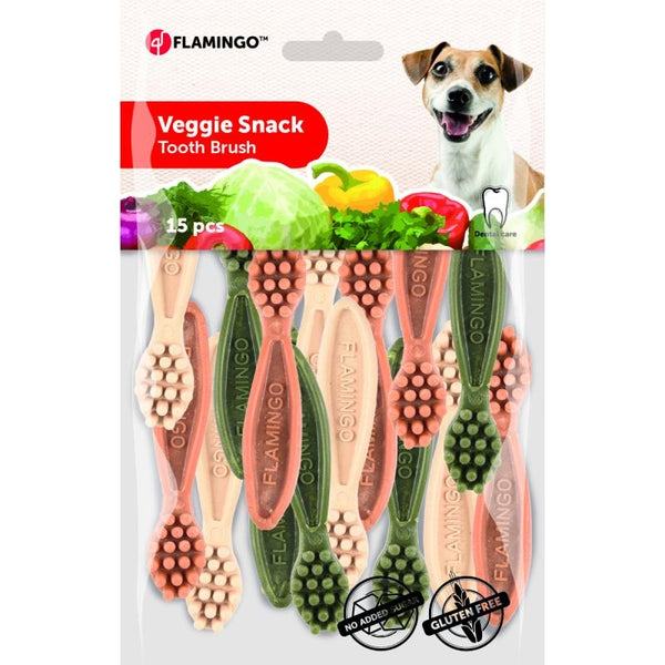 Flamingo - Dog Snack Veggie Toothbrush Mix