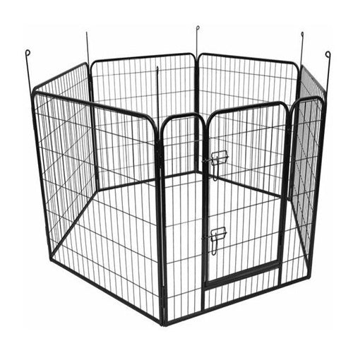 Flamingo - Wire Zecta Hexagonal Puppy Pen