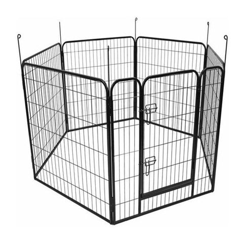 Flamingo - Wire Zecta Hexagonal Puppy Pen