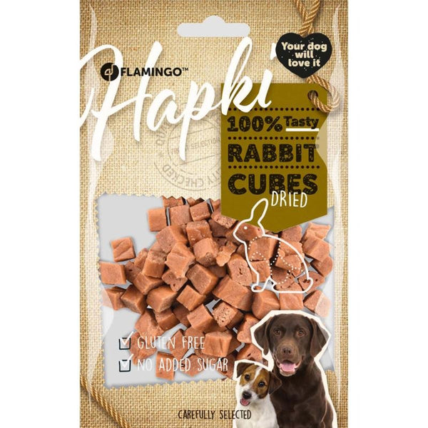 Flamingo - Dog Snack Hapki Rabbit Cubes 85g