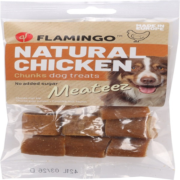 Flamingo - Dog Snack Meateez Chunk with Chicken 100g