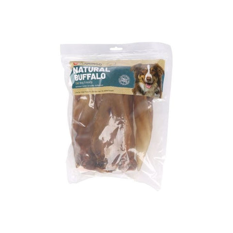 Flamingo - Dog Snack Nature Buffalo Ears With Meat 5Pcs