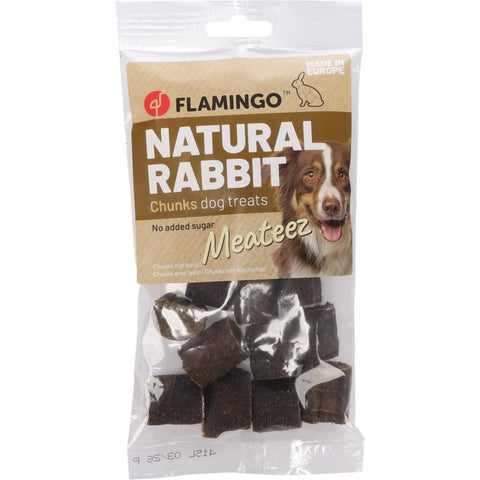 Flamingo - Dog Snack Meateez Chunk with Rabbit 100g