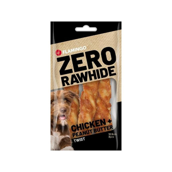 Flamingo - Dog Snack Zero R'hide Sticks with Chicken/Peanut Butter