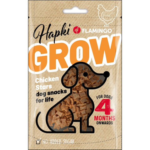 Flamingo - Dog Snack Hapki Grow Stars with Chicken 85g