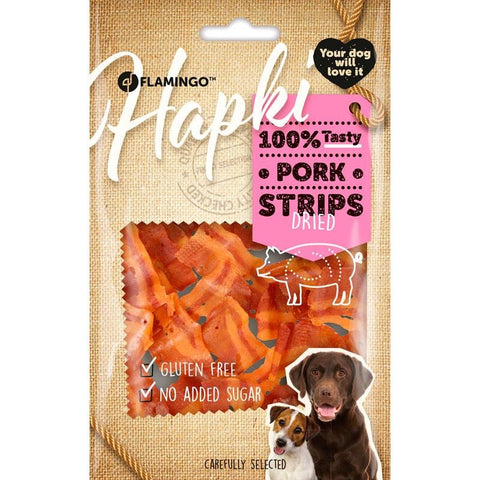 Flamingo - Dog Snack Hapki Bacon Strips 50g