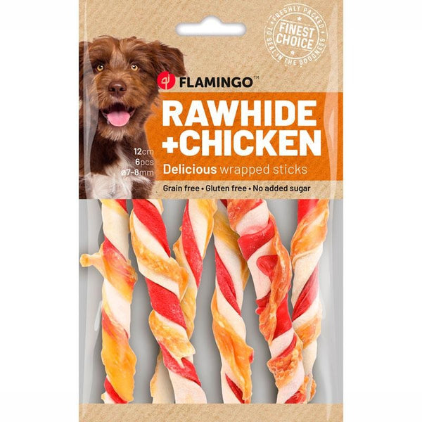 Flamingo - Dog Snack R'Hide Stick Mix with Chicken