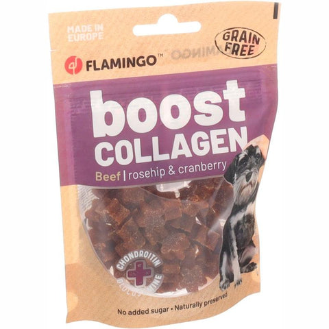 Flamingo - Dog Snack Boost Bits with Beef and Collagen 54g