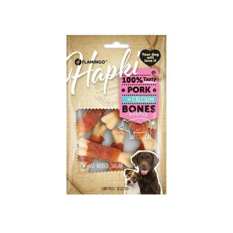 Flamingo - Dog Snack Hapki Calcium Bone with Bacon 85g