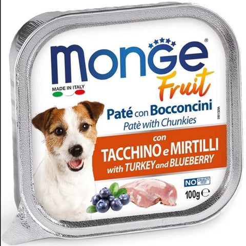 Monge – Fruit Dog Wet Paté and Chunkies 100g