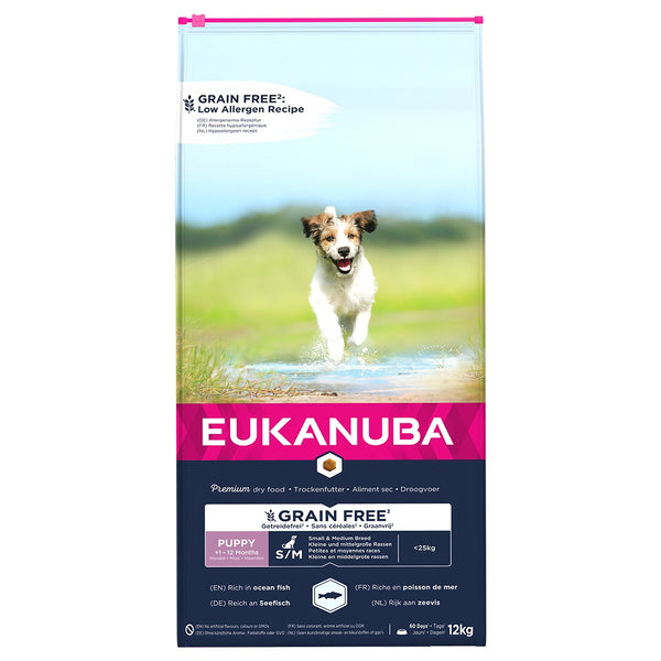 Eukanuba - Puppy Grain Free S/M Breeds Fish 12kg