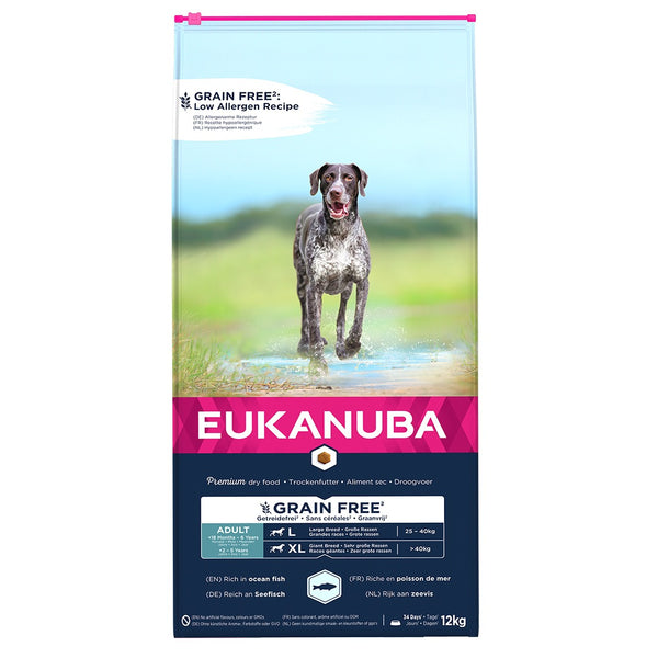 Eukanuba -  Adult Grain Free Fish Large Breeds 12kg