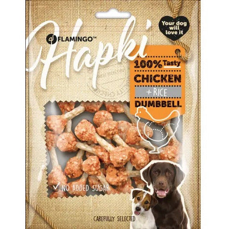 Flamingo - Dog Snack Hapki Dumbbell Chicken & Rice 150gr