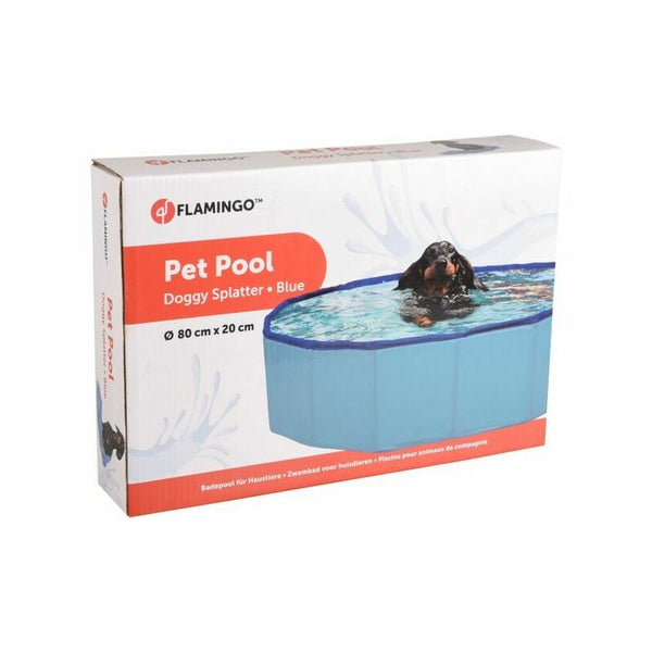 Flamingo - Swimming Pool Doggy Splatter Blue