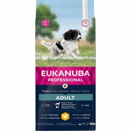 Eukanuba - Active Adult  Chicken Medium Breed Professional 18kg