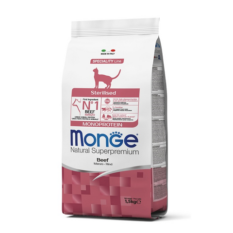 Monge – Monoprotein Sterilised Cat Beef