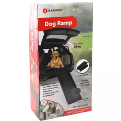 Flamingo - Dog Ramp Zenna Collapsible Black