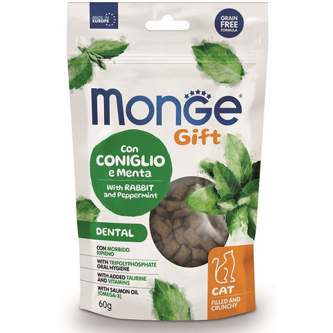 Monge Gift -  Filled and Crunchy Cat Snacks 60gr