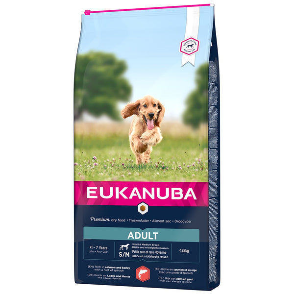 Eukanuba - Active Adult Salmon & Barley Small & Medium Breed