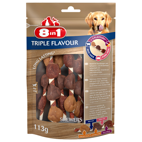 8in1 – Skewers Triple Flavour 113g