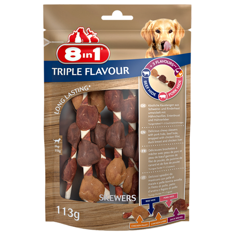 8in1 – Skewers Triple Flavour 113g