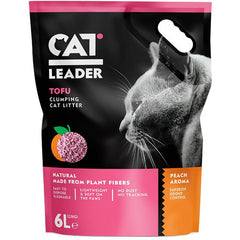 Cat Leader –  Tofu Clumping Peach Aroma Cat Litter 6L