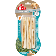 8in1 - Bones Delights Pro Dental Chicken Sticks 3pcs - zoofast-shop