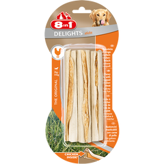8in1 - Bones Delights Sticks Chicken 3pcs 90g - zoofast-shop