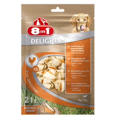 8in1 - Bone Delights Chicken XS 21pcs 252g - zoofast-shop