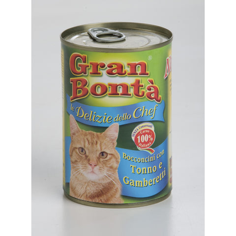 Gran Bontà – Cat Wet Tuna & Shrimps 415g