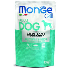 MONGE Grill - Dog Wet Chunkies 100g