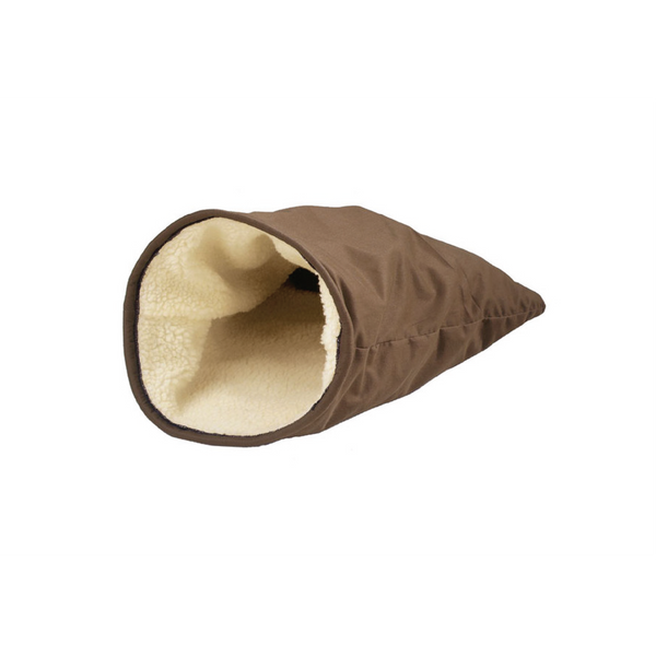 Hunter - Bed-Cave For Cat Brown-Plush Beige 42x43x45cm