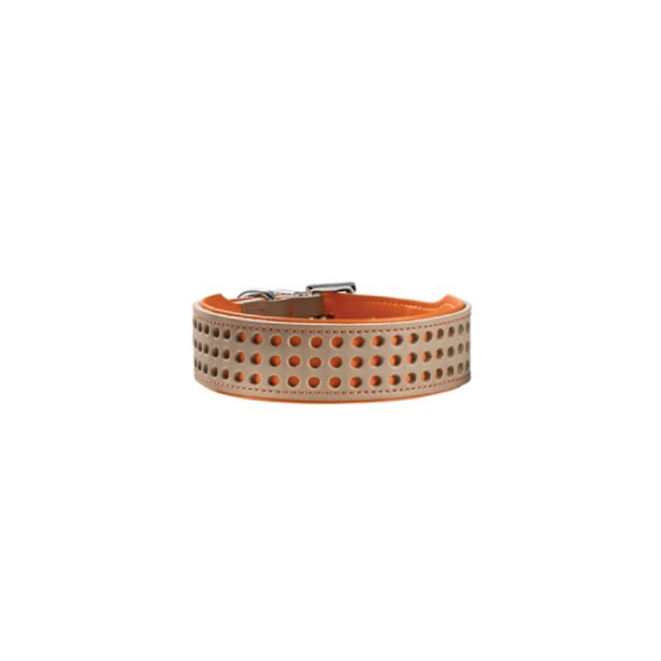 Hunter - Collar For Dog Basic Marbella Stone-Orange