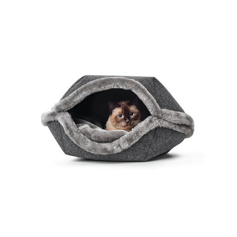 Hunter - Bed-Cave For Cat Lugano Anthracite 55cm - zoofast-shop