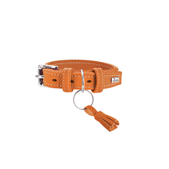 Hunter - Collar Leather Cannes Orange - zoofast-shop