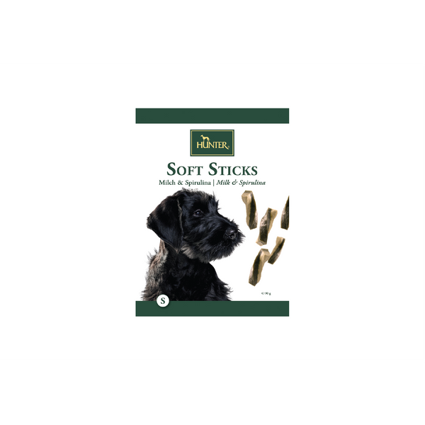 Hunter - Snack For Dog Soft Sticks Milk & Spirulina 90g