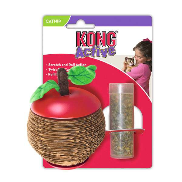 Kong – Scratch Apple With Refillable Catnip Core
