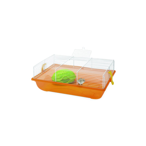 Imac - Cage For Hamster Flevel White - Orange - 45cmX30cmX17cm - zoofast-shop