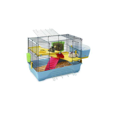 Imac - Cage For Small Animals Benny 80 Black - Blue - 80cmX48.5cmX60cm - zoofast-shop