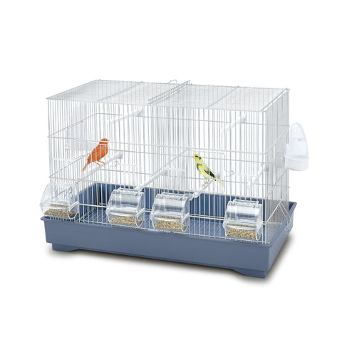 Imac - Cage For Birds Cova 55 - White-Blue 58cmX31cmX40cm - zoofast-shop